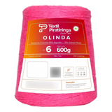 Kit 3 Barbante Olinda 600g Nº6 Crochê Tapete Pnk