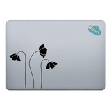 Calcomanía Sticker Vinil Para Laptop Flores Mod2