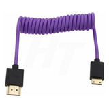 8k 4k 60p Mini Hdmi A Hdmi 2.1 Cable Trenzado En Espiral Par