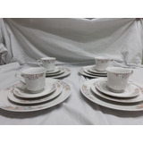 Set De Tazas Y Platos Vajilla De Porcelana