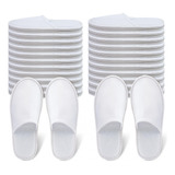 Aqueenly Pantuflas De Spa, 24 Pares De Pantuflas Desechables