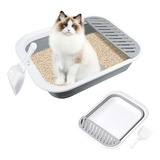 Caja De Arena Para Gatos Portátil, Plegable Y Resistente Al 