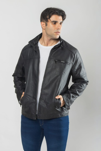 Campera Eco Cuero De Hombre