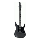 Guitarra Eléctrica Ibanez Rg Gio Grgr131ex De Álamo Black Flat Con Diapasón De Amaranto