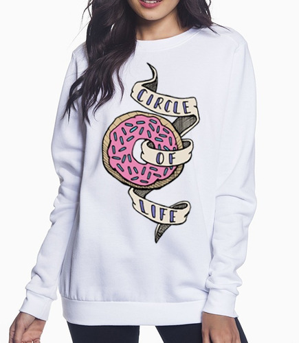 Sudadera Sweater Dona La Dona De La Vida Donuts Moda Unisex