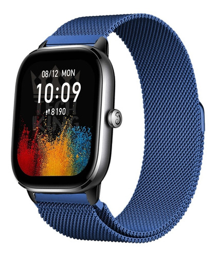 Pulseira De Aço Milanes Para Amazfit Gts 4 Mini + Pelicula