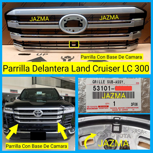 Parrilla Delantera Land Cruiser Lc 300 2021 2022 Original  Foto 2