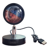 Velador Lámpara Proyector De Atardecer Usb