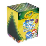 Plumin Crayola Super Tips 100+20 Silly Scents, Caja 120pzas