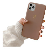 Funda Corazon Para iPhone XS Max + Mica Protector Mujer Case