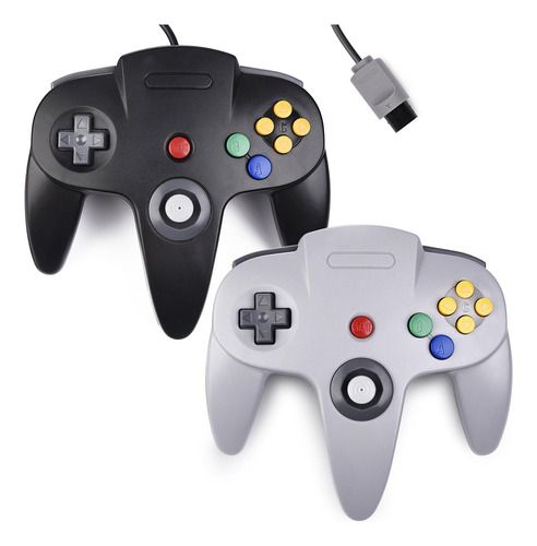 Kwitata Retro N64 - Juego De 2 Mandos Para Videojuegos  Dis