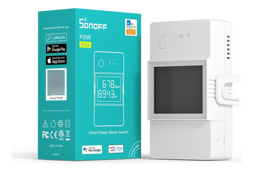 Interruptor Wifi Medidor De Energia Sonoff Pow Elite 16a