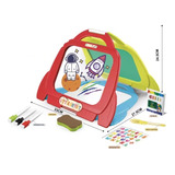 Pizarra Tabla De Dibujo 4 En 1 Infantil 14 Pcs Juguete Niños