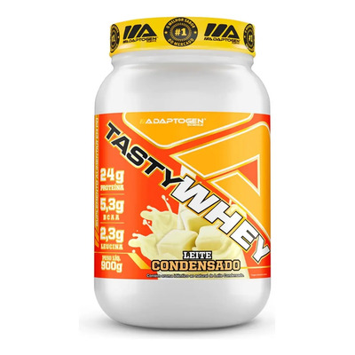 Suplemento Tasty Whey 3w Gourmet Whey Protein Adaptogen Science Pote 900g Sabor Leite Condensado | Frete grátis