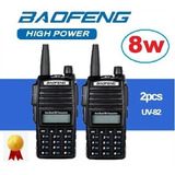 8w Dos Radios Baofeng Uv-82 Hp Vhf/uhf Máxima Potencia