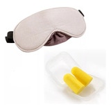 Kit Dos Antifaces Para Dormir Protector Ojos Con Tapón Oídos