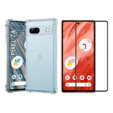 Kit Cristal + Case Para Smartphone Google Pixel 7a 5g 2023