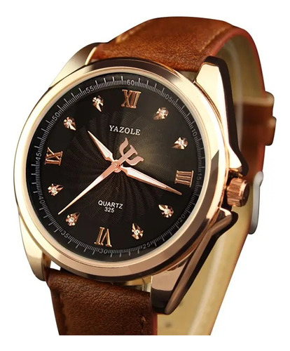 Reloj Para Hombre Negro Figura Diamante