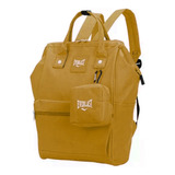 Mochila Cartera Everlast Camel Porta Notebook Con Monedero