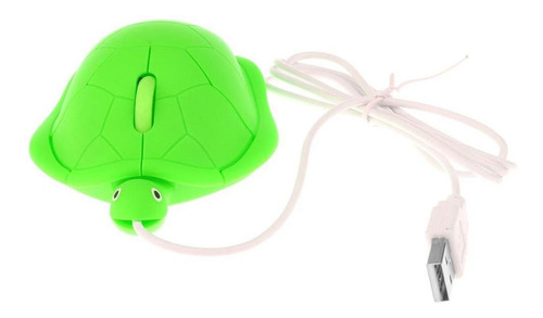 Lindo Ratón Con Cable Usb 3d Tortuga Animal Mause Para