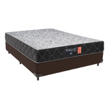 Cama + Box Casal Marrom Orthopedic D33 Frete Grátis 138x188