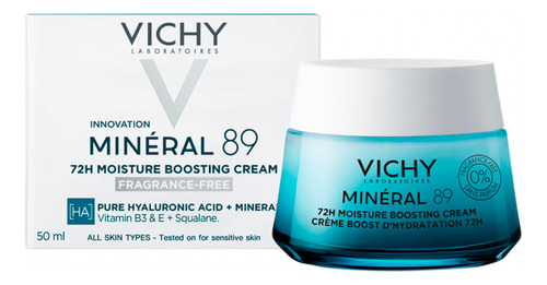 Vichy Mineral 89 Crema Sin Fragancia 50 Ml