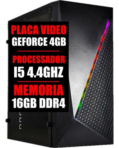 Pc Gamer I5 9 Geração / Placa Video 4gb / 16g Ddr4 / Ssd 480