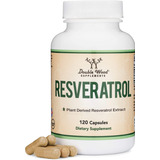 Resveratrol 500mg Antioxidante 120 Capsulas Hecho En Usa
