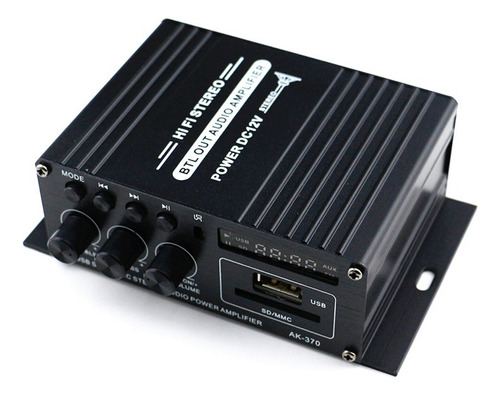 Nihay Ak370 12v Mini Amplificador De Potencia De Audio Bt