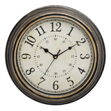 Lonbuys Reloj De Pared Retro Vintage De 12 Pulgadas, Silenci