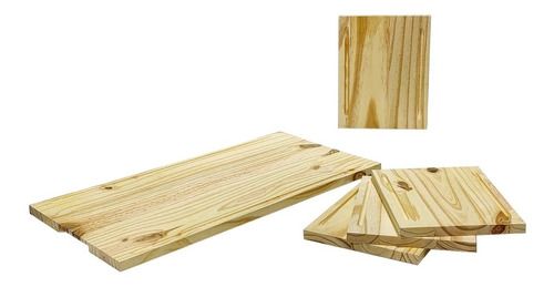 Kit Parrillero Tabla Grande Lechonera + Platos Madera Tablas