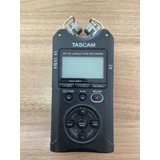 Gravador De Voz Digital Tascam Dr-40x Preto