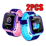 2pcs Niños Localizador Sim Camara Reloj Gps Smartwatch