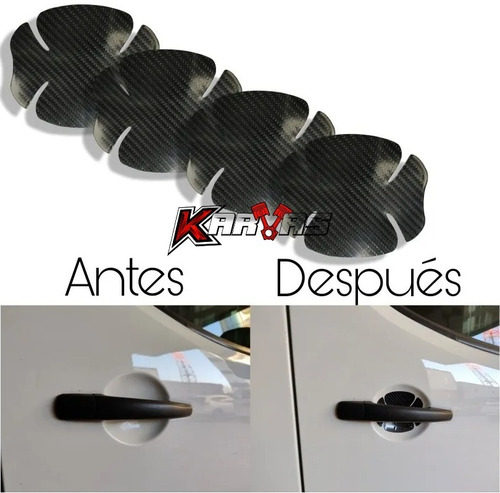 X4 Protector Puerta Manilla Flexible Adhesivo Auto Karvas