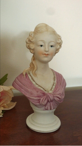 Figura Porcelana Dama Antigua Victoriana