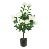 Planta Artificial Árbol De Rosas 80cm Calidad Premium