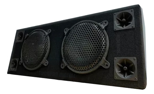 Woofer Doble 2x10'' 2tweeter + Cajon + Bornera 