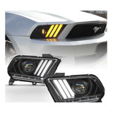  Faros  Secuenciales Drl Led Ford Mustang 2010-2014
