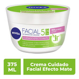 Crema Nivea Cuidado Facial Efecto Mate 5 En 1 Bambú - 375ml