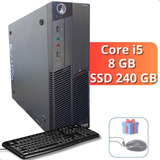 Desktop Cpu  Lenovo Core I5 8gb Ssd 240gb C/ Teclado Usb