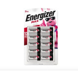 Pilas Alcalinas Energizer Max D 10 Pzas