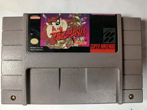 Super Nintendo Tazmania Juego Cartucho En Caballito