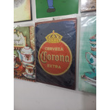 Cuadros Chapa - Cerveza Corona Y Budweiser - Oferta Lote X 2