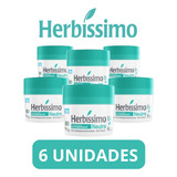 Kit 6 Desodorantes Herbíssimo Creme Neutro Sem Álcool 55g