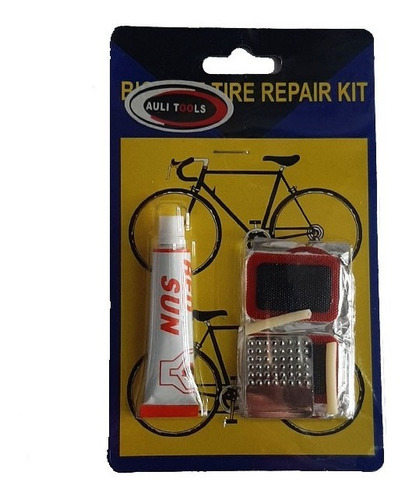 Kit Set Juego De Parche Para Reparación Bicicleta Gomines