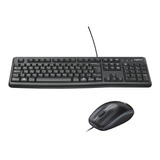 Combo Teclado E Mouse Com Fio Usb Logitech Mk120