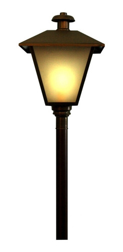 Farol Con Columna De Exterior En Hierro Horneado Fabrica