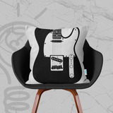 Almofada Guitarra Telecaster 45x45 Decoração Para Quarto