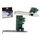 Placa Rede Pci-ex Chipset Realtek Rtl811c/d 10/100/1000