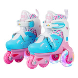 Patines Infantiles Que Se Iluminan Talla Ajustable